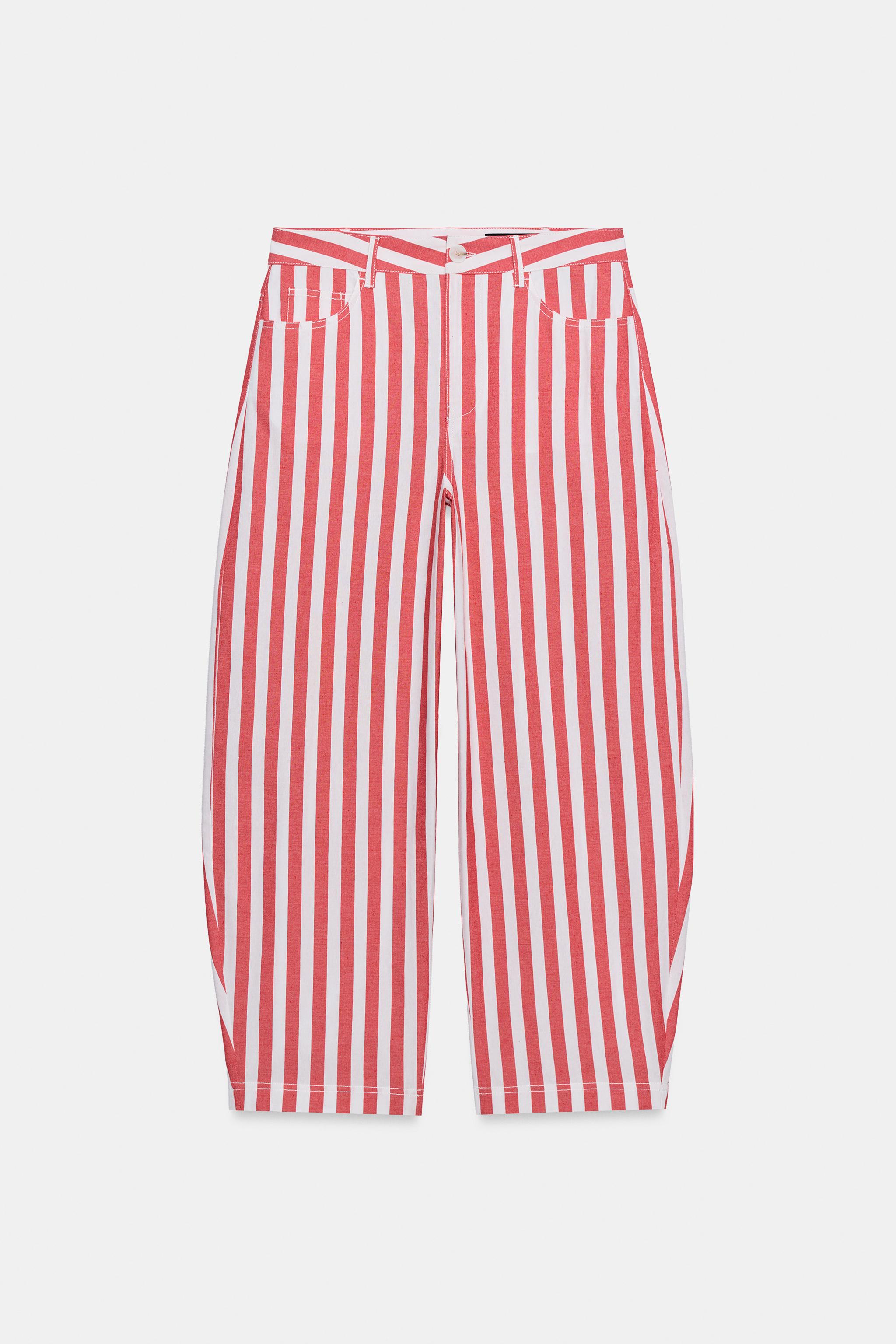 ZW COLLECTION STRIPED TAPERED JEANS